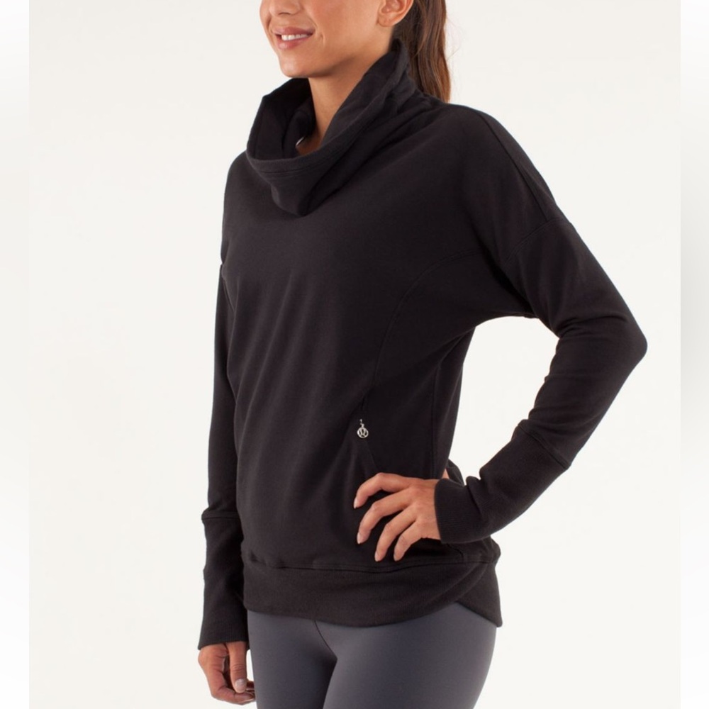 LULULEMON Run: Rest Day Pullover - Black - W3280S - Sz 6